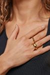 Enamel - Ring - Ring, Agnete Large - Gold