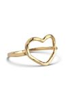 Enamel - Ring - Ring, Organic Heart - Gold