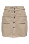 JDY - Nederdel - Shiraz Corduroy Skirt - Simply Taupe