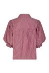 Neo Noir - Bluse - Etta Soft Stripe Stone Shirt - Dark Rose