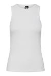 Pieces - Top - May Boxer Tank Top - Bright White