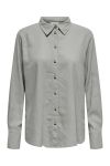 JDY - Skjorte - Say L/S Linen Loose Shirt - Wild Dove