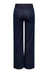 JDY - Jeans - Felina-Fina HW Wide Rinse - Dark Blue Denim