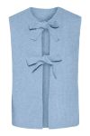 Pieces - PC Silly Tie Vest - Cashmere Blue 