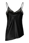 JDY - Top - Fifi S/L Asym Lace Singlet - Black