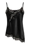 JDY - Top - Fifi S/L Asym Lace Singlet - Black