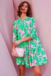 Noella - Kjole - Imogene Dress - Green/Pink