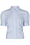 Neo Noir - Skjorte - Frannie Soft Stripe Shirt - Light Blue