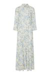 Y.A.S - Kjole - Savanna Long Shirt Dress S. - Star White/sumelli