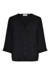 JDY -Bluse - Lion Life Capote 3/4 Shirt - Black