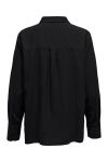 JDY - Skjorte - Say L/S Linen Loose Shirt - Black