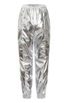 Gestuz - Bukser - AfinaGZ HW Metallic Pant - Silver