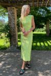 Gestuz - Kjole - AuroraGZ Midi Dress - Sunny Lime