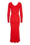Gestuz - Kjole - MonaGZ V-neck Long Dress - Red Alert
