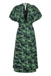 Gestuz - Kjole - OmaiaGZ P Wrap Dress - Green Flower