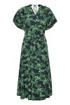 Gestuz - Kjole - OmaiaGZ P Wrap Dress - Green Flower