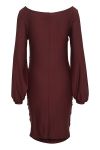 Gestuz - Kjole - RifaGZ LS Dress - Bitter Chocolate