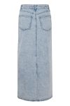 Gestuz - Nederdel - JaniceGZ Long Skirt - Washed Mid Blue
