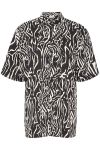 Gestuz - Skjorte - BrayaGZ P SS Shirt - Art Zebra
