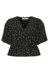 Gestuz - Bluse - Avery Blouse - Tulip Black/Yellow