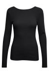 Gestuz - Bluse - Drew LS Drop Back - Black