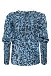 Gestuz - Bluse - Moriana Blouse - Leo Art Glacier Laker