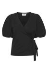 Gestuz - Bluse - Nema Wrap Blouse - Black