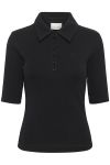 Gestuz - T-shirt - GZdrew Polo Top - Black