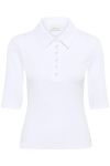 Gestuz - T-shirt - GZdrew Polo Top - Bright White