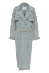 Gestuz - Jakke - GiannaGZ Trenchcoat - Blue/White Marble