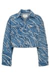 Gestuz - Jakke - LarisaGZ Short Jacket - Frayered Denim Blue