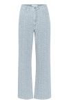 Gestuz - Jeans - NilaGZ MW Wide Jeans - Iceblue Logo