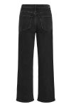 Gestuz - Jeans - Zolani HW wide jeans - Washed dark black