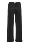 Gestuz - Jeans - Zolani HW wide jeans - Washed dark black