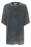Gestuz - T-shirt - JioGZ Oversize Tee - Dark Grey Washed