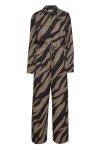 Gestuz - Jumpsuit - Bothilde Jumpsuit - Maxi Zebra Black/Walnut