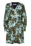 Gestuz - Kjole - BlishaGZ Wrap Dress - Artistic Blue Flower