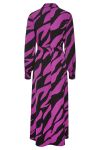 Gestuz - Kjole - BothildeGZ Long Dress - Maxi Zebra Black/Byzantium