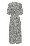 Gestuz - Kjole - Dis Wrap Dress - Grey Wave