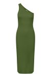 Gestuz - Kjole - DrewGZ One Shoulder Dress - Chive
