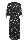 Gestuz - Kjole - Fjola Dress  - Black w/Grey Dot