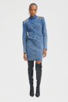 Gestuz - Kjole - FrillyGZ Short Dress - Mid Blue Washed