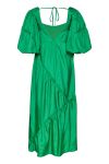 Gestuz - Kjole - HeslaGZ SS Long Dress - Simply Green
