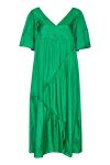Gestuz - Kjole - HeslaGZ SS Long Dress - Simply Green