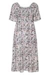 Gestuz - Kjole - JosyGZ SS Dress - Pink Flower Draft