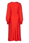 Gestuz -  Kjole - Luella Long Wrap Dress - Red Alert