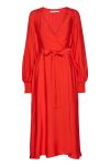 Gestuz -  Kjole - Luella Long Wrap Dress - Red Alert