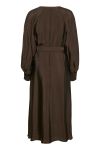 Gestuz - Kjole - Luella Wrap Dress - Coffee Bean