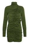 Gestuz - Kjole - Milia Dress - Green/Black Logo