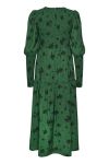 Gestuz - Kjole - Moriana Long Dress - Green Jacket Flower